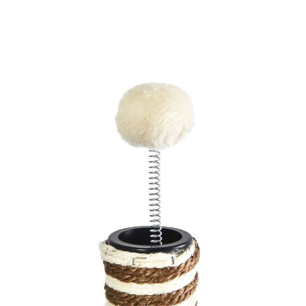 Small Cat Scratching Post with a Ball on a Spring 40cm