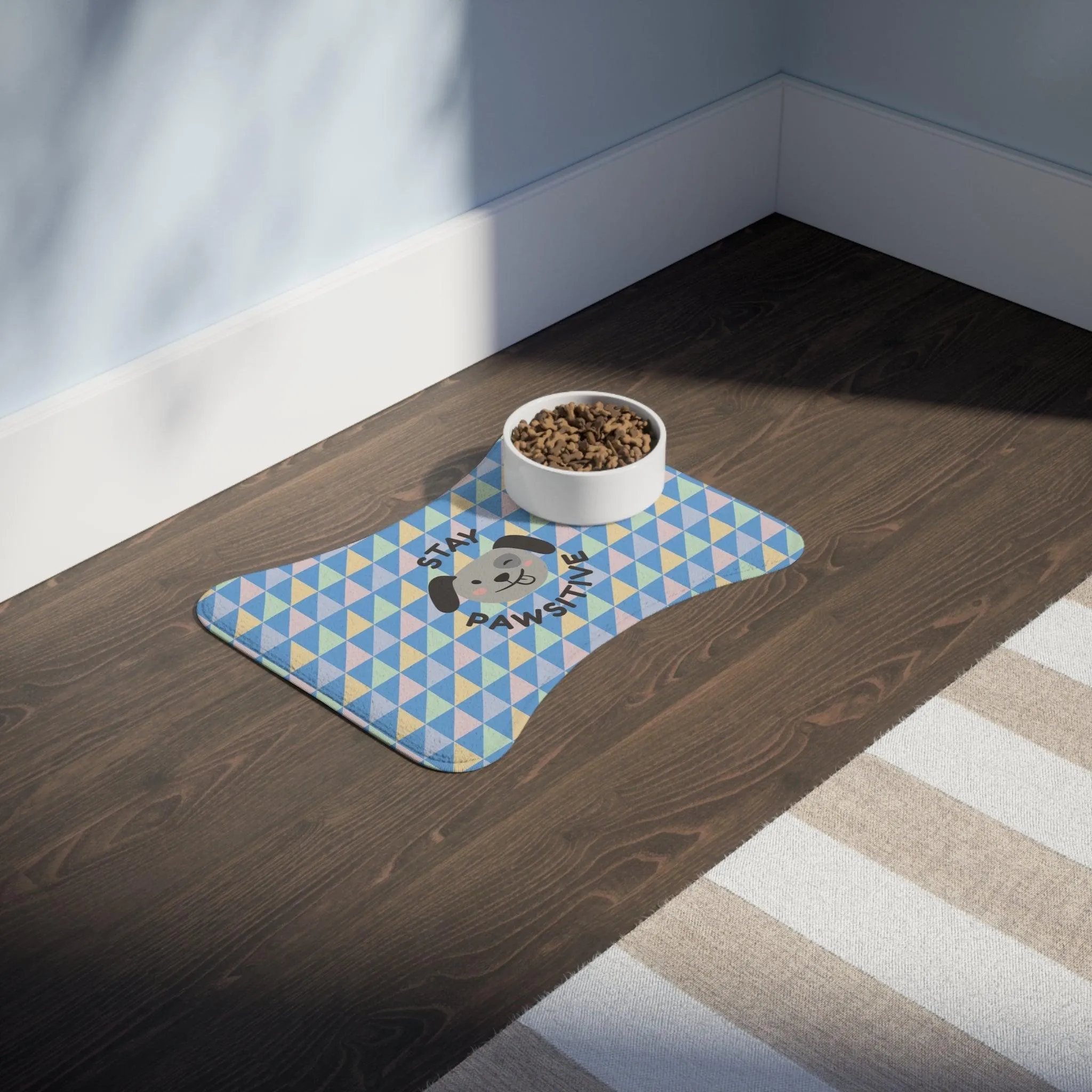Stay Pawsitive Pet Feeding Mats Pastels