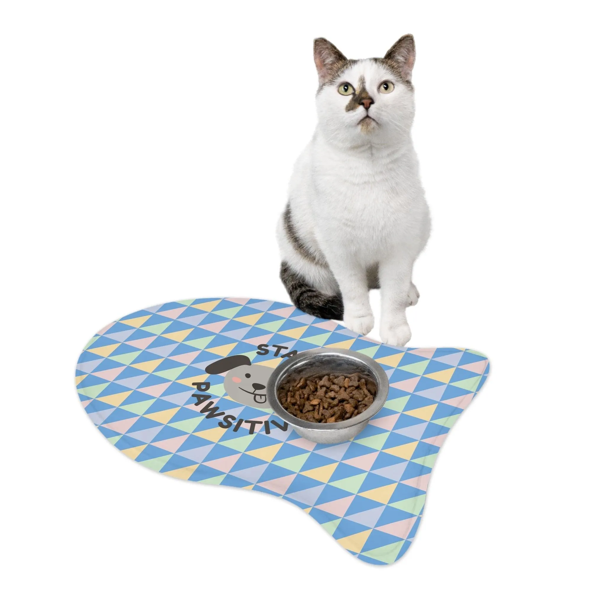 Stay Pawsitive Pet Feeding Mats Pastels