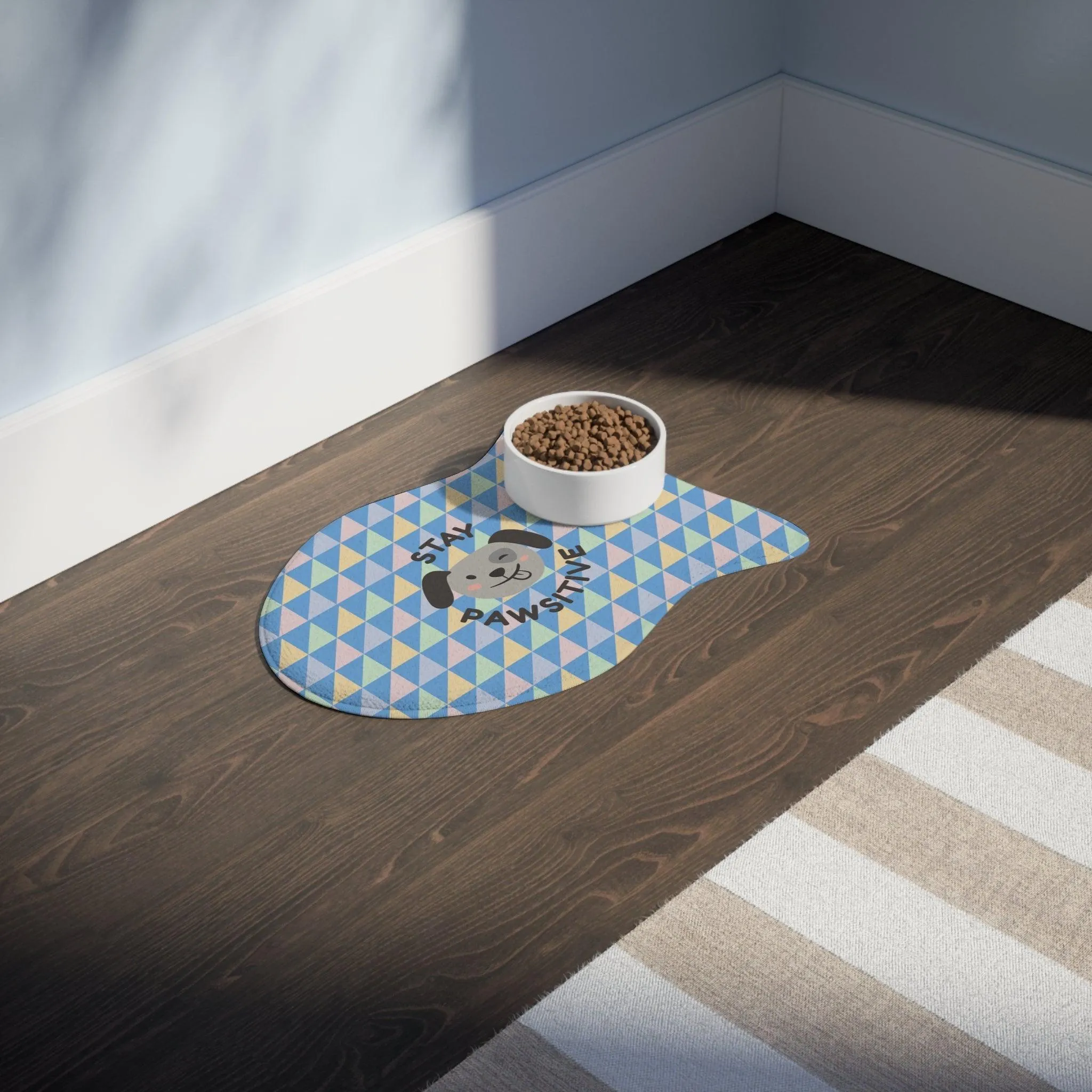 Stay Pawsitive Pet Feeding Mats Pastels