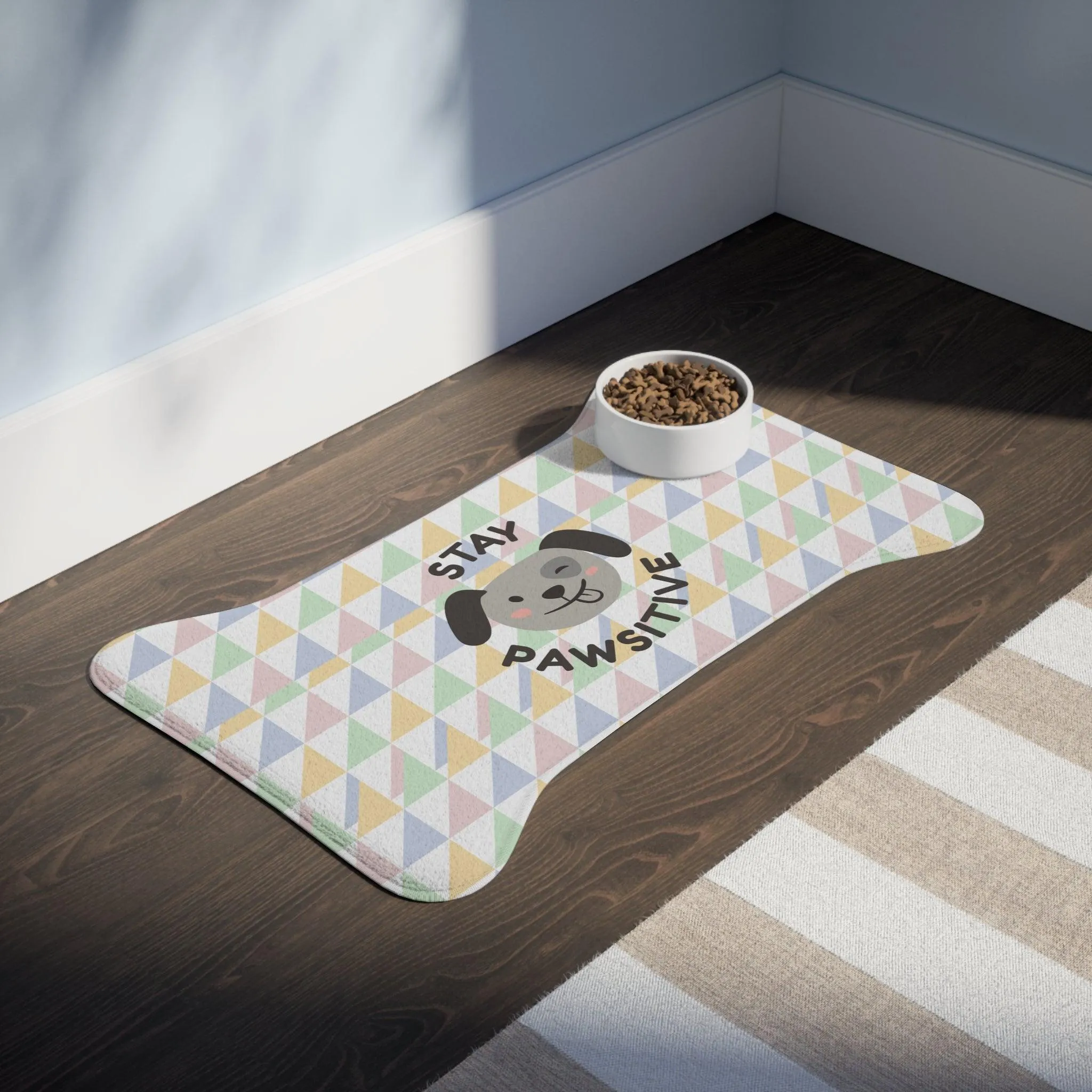 Stay Pawsitive Pet Feeding Mats Pastels