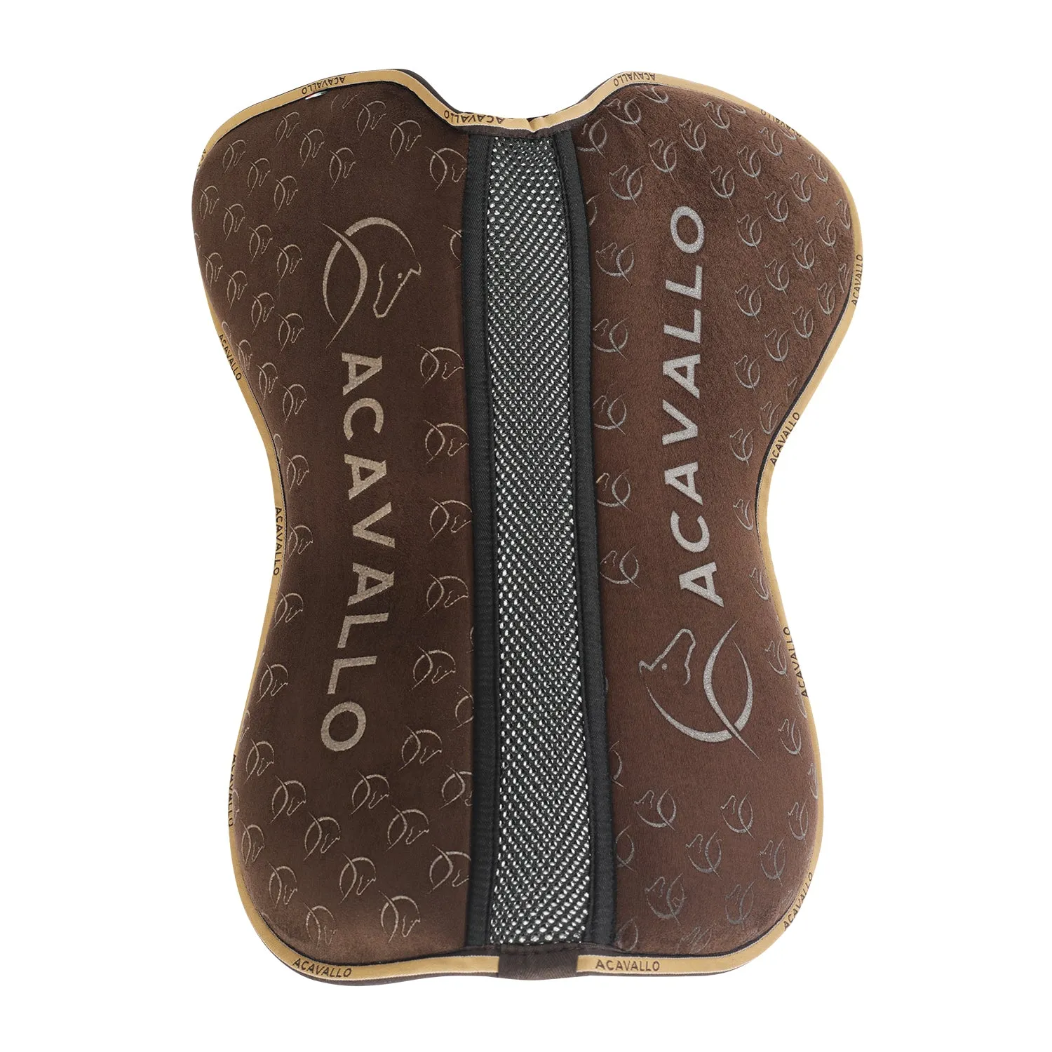 Suede Memory Foam Dressage Half Pad with Silicone Grip