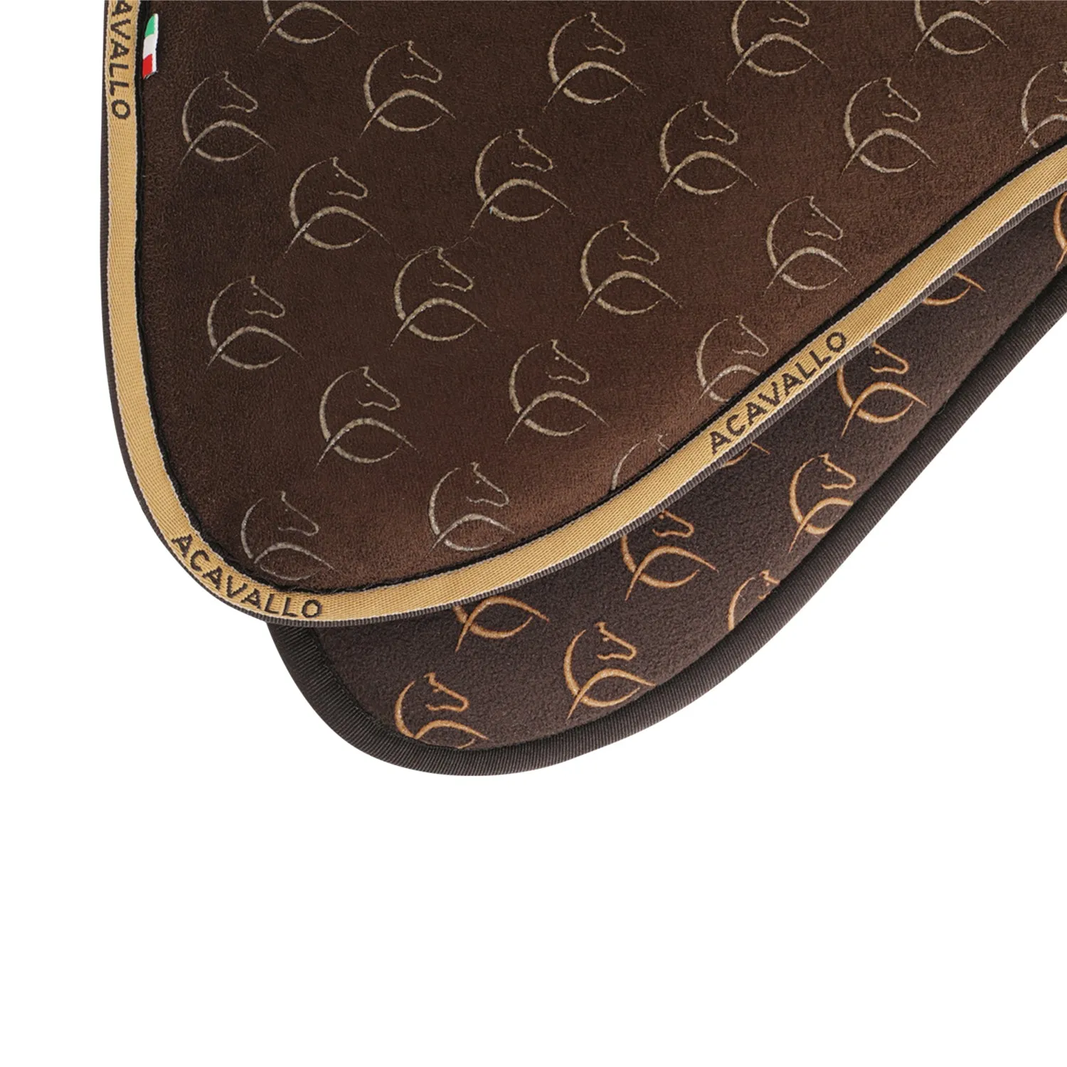 Suede Memory Foam Dressage Half Pad with Silicone Grip