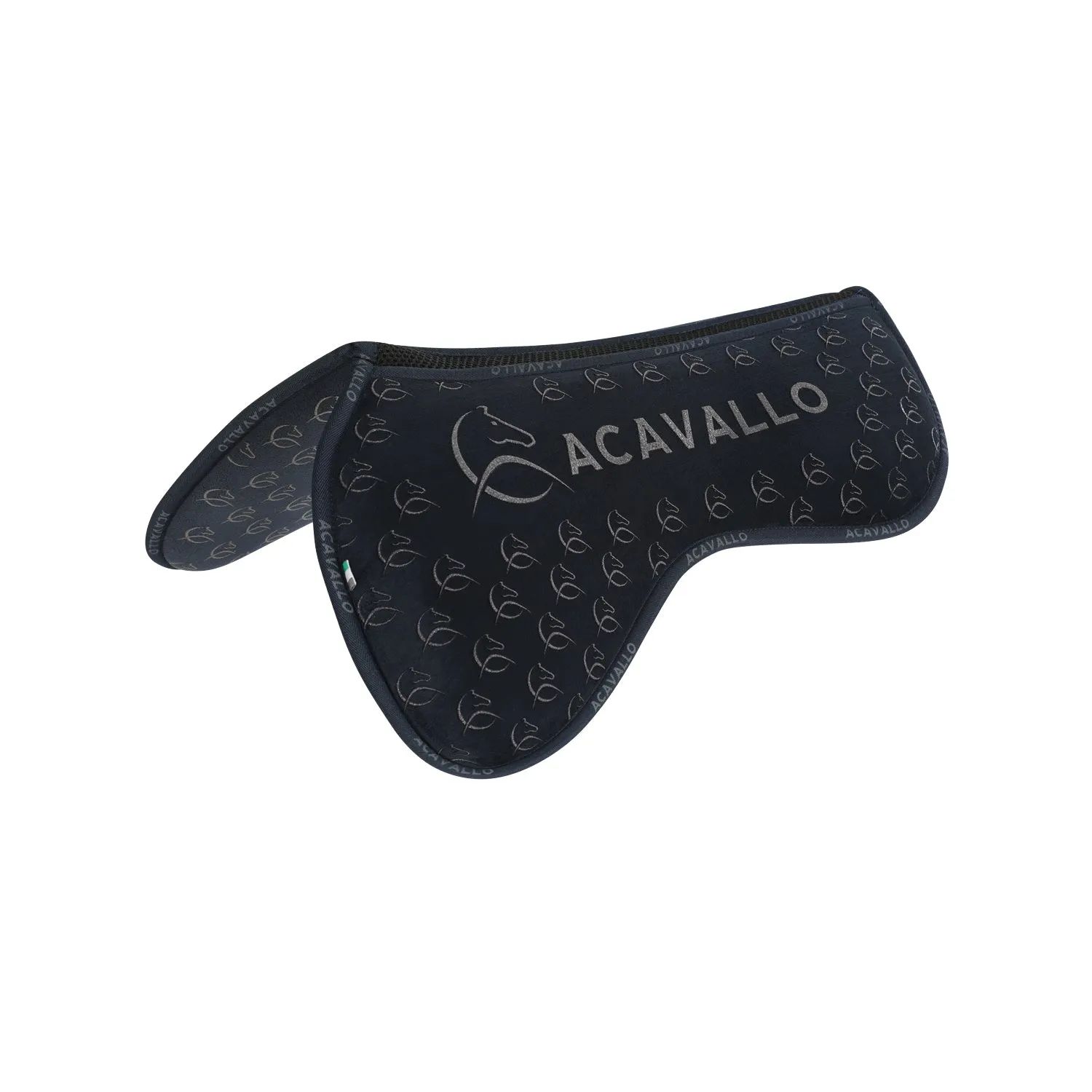Suede Memory Foam Dressage Half Pad with Silicone Grip