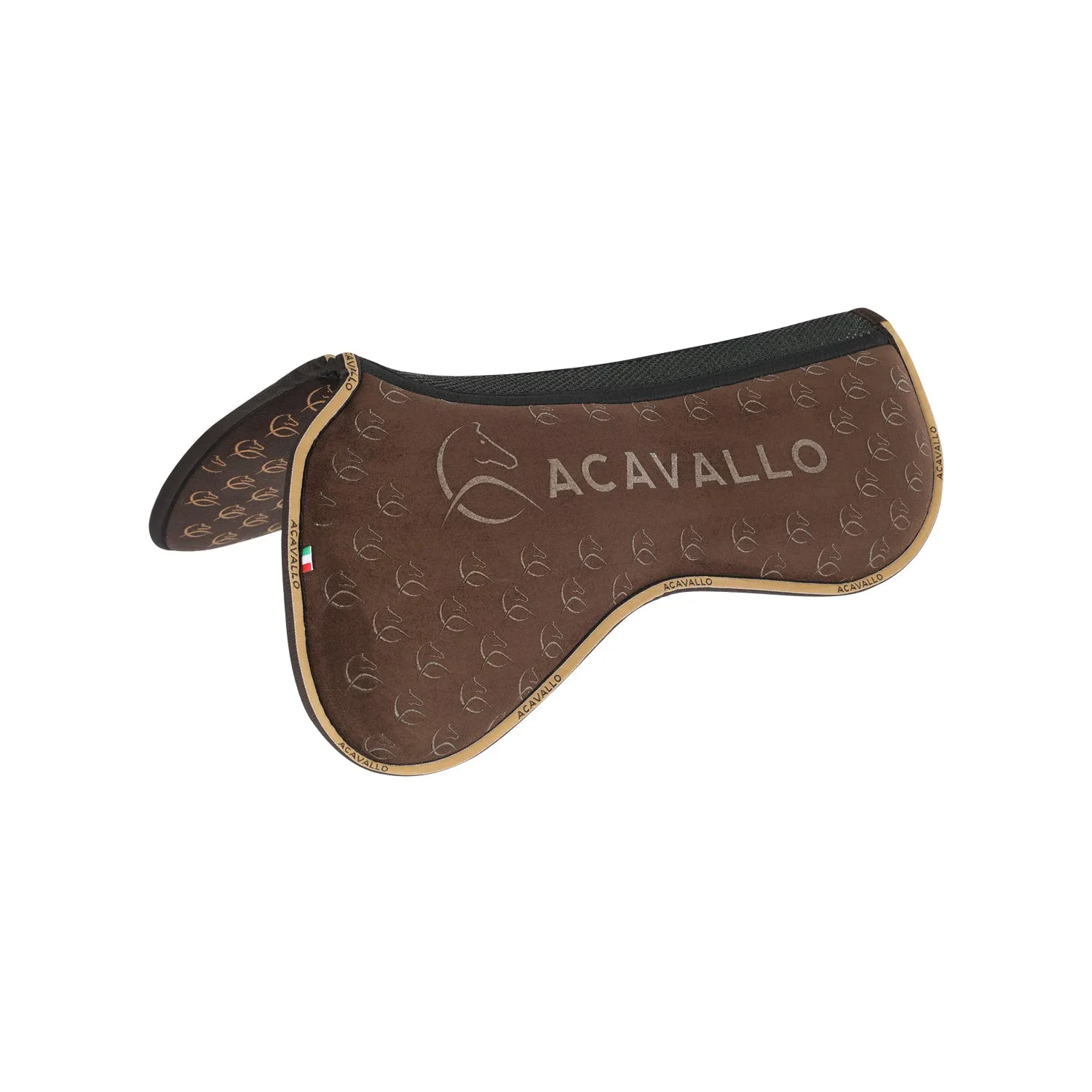 Suede Memory Foam Dressage Half Pad with Silicone Grip