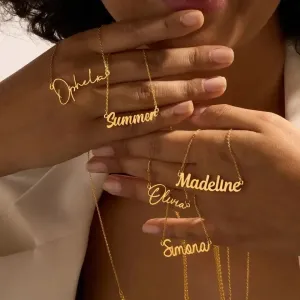 The Hannah Custom Name Necklace - Children to Adult Sizes
