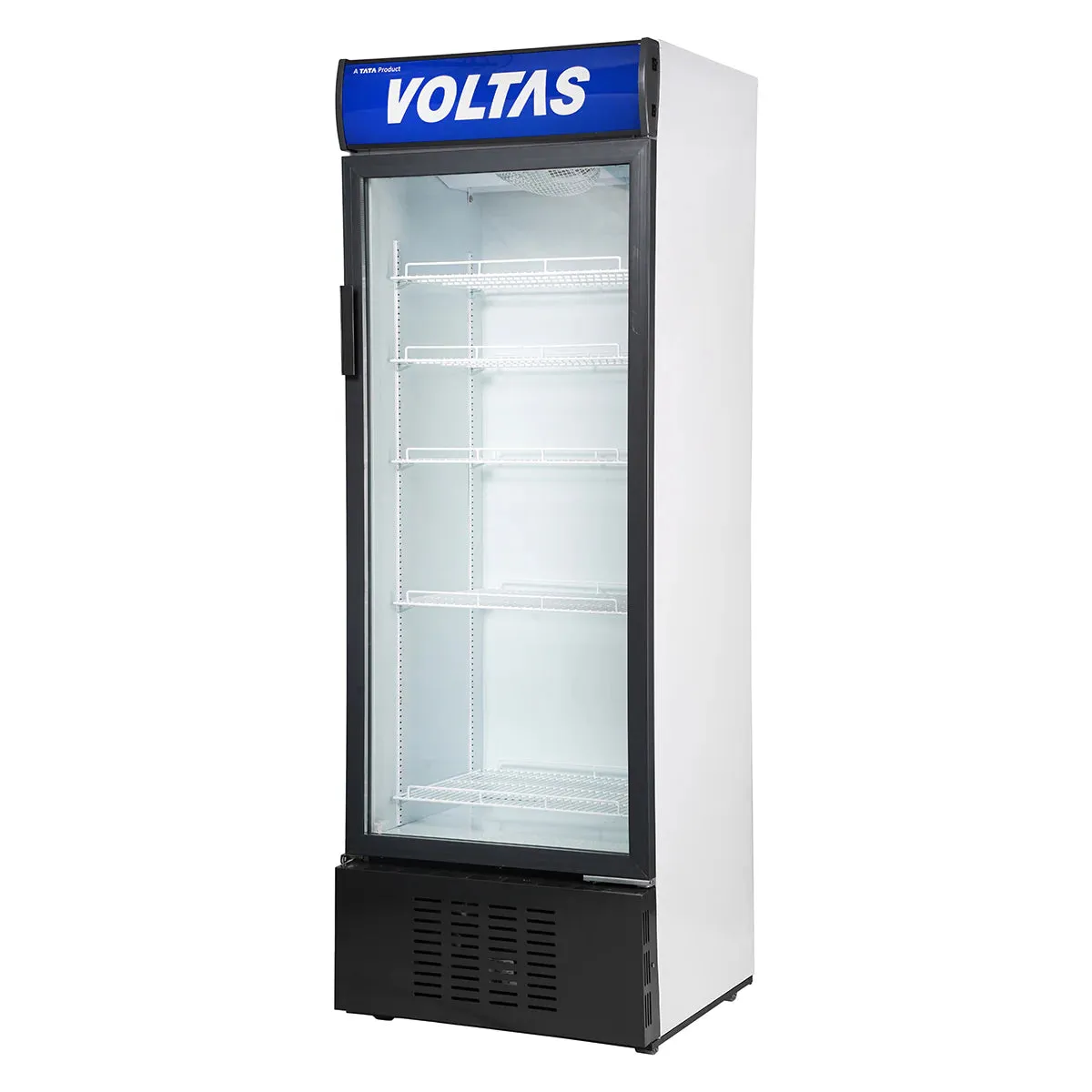 Voltas VC 450 Visi Cooler 450 Litres | Single Door Glass Display Refrigerator | R134a Refrigerant | Energy Efficient | Metallic Grey