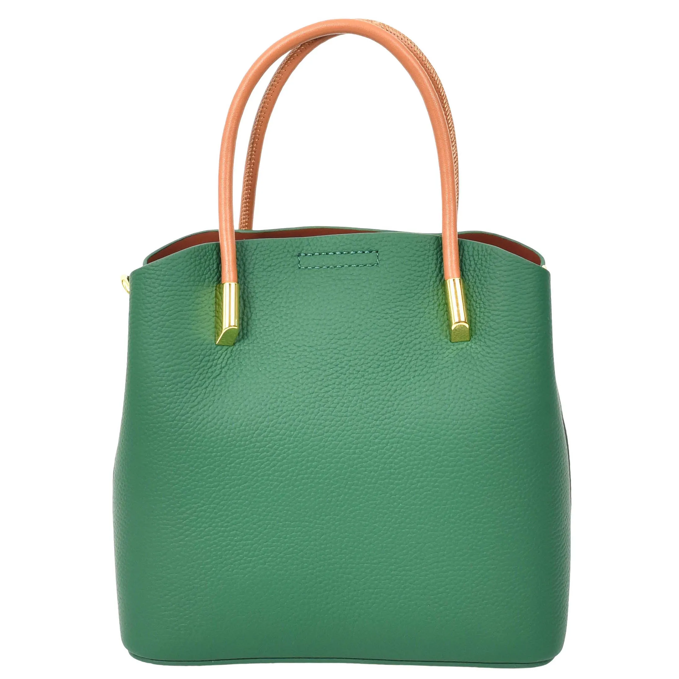 Winnipeg Women Leather Top Handle Shoulder Bag Green