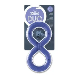 Zeus Purple Duo Figure-8 Tug, Bacon Flavour Dog Toy - 20cm